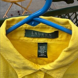 Ralph Lauren Bright Yellow Linen Top